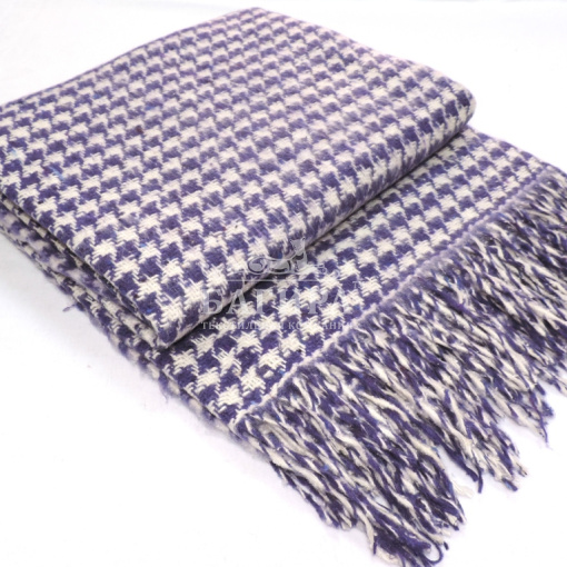 Плед "Palermo" Белый/слива рап.2