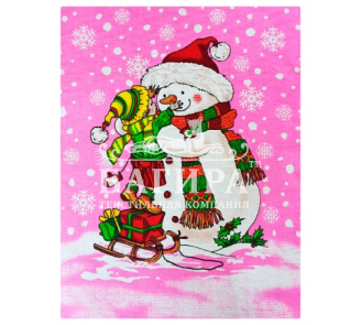 Снеговик Розовый