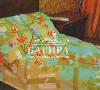 Цветочная фантазия серо-бирюзовый