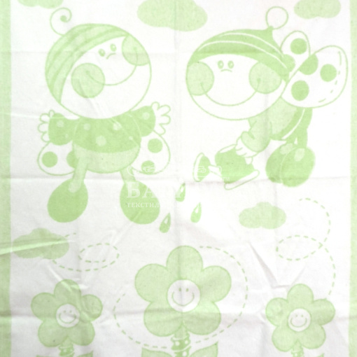 "Букашка" бело-салатовое