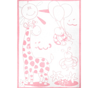 "Жираф" бело-ярк.розовое