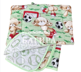 Набор "Покрывало-одеяло с подушкой" Теплое облачко Детство