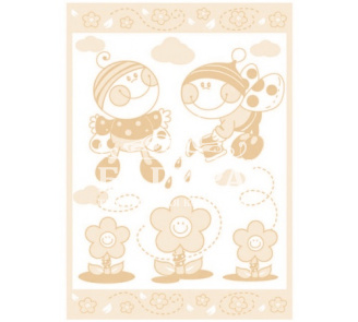 "Букашки" бело-песочное