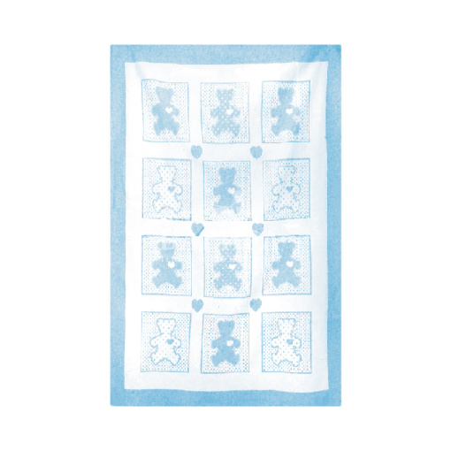 "Барни" бело-голубое