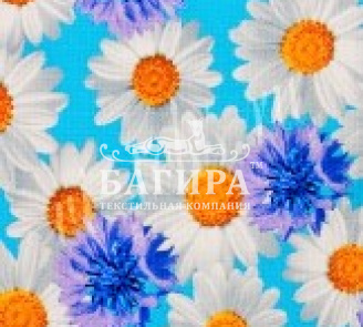 Ромашка с клеткой Синий