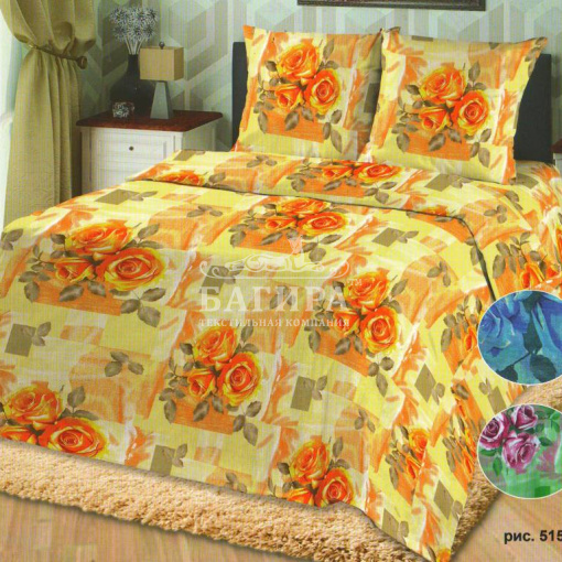 Букет роз на синем