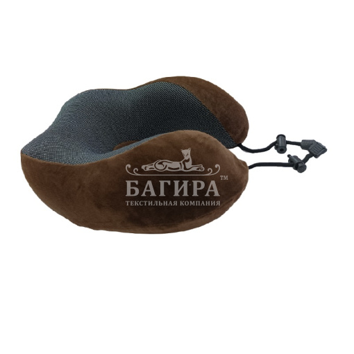 Подушка "Анатомическая" Дорожная (с эффектом памяти) Шоколад